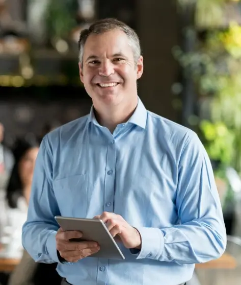 Restaurant Bar Owner with a Big Smile