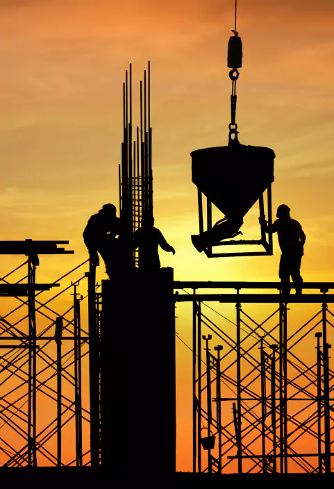 Pouring Concrete Foundation