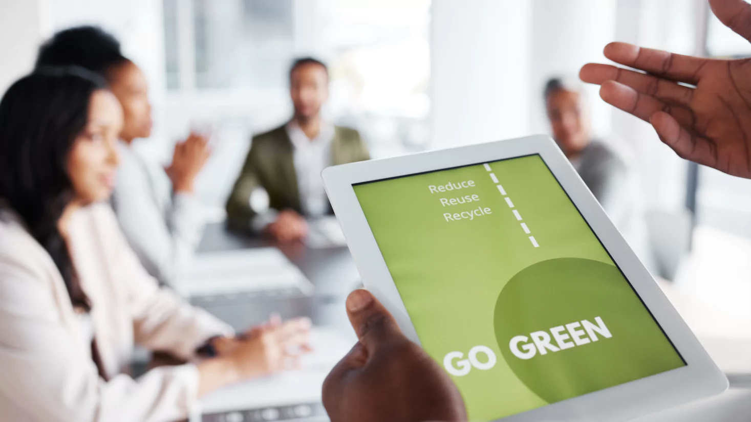 Go Green in Tablet Screen