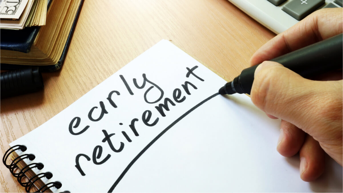 Early Retirement Handwriting On A Paper