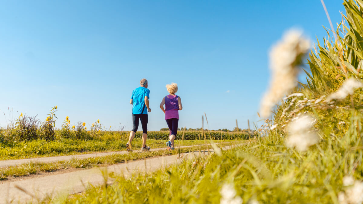 People Running On A Path