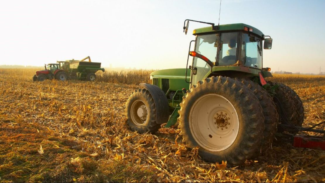 Tractor in Farm Field