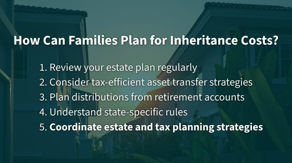Five Family Plan for Inheritance Costs