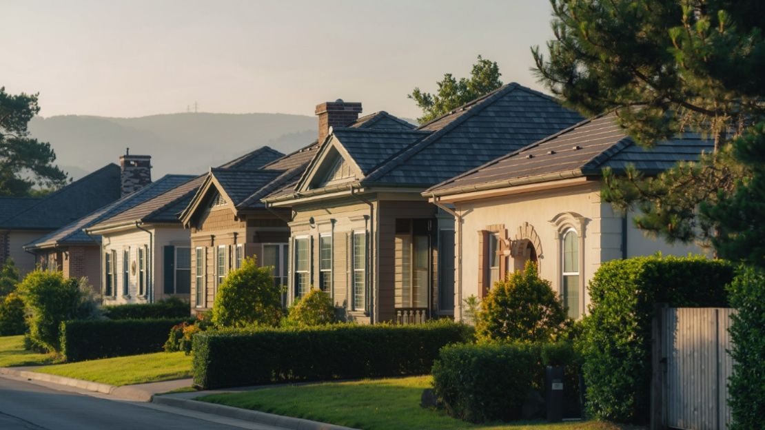 Well maintained homes in a residential community